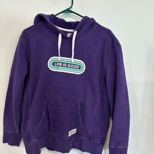 Life Is Good Purple Hoodie
